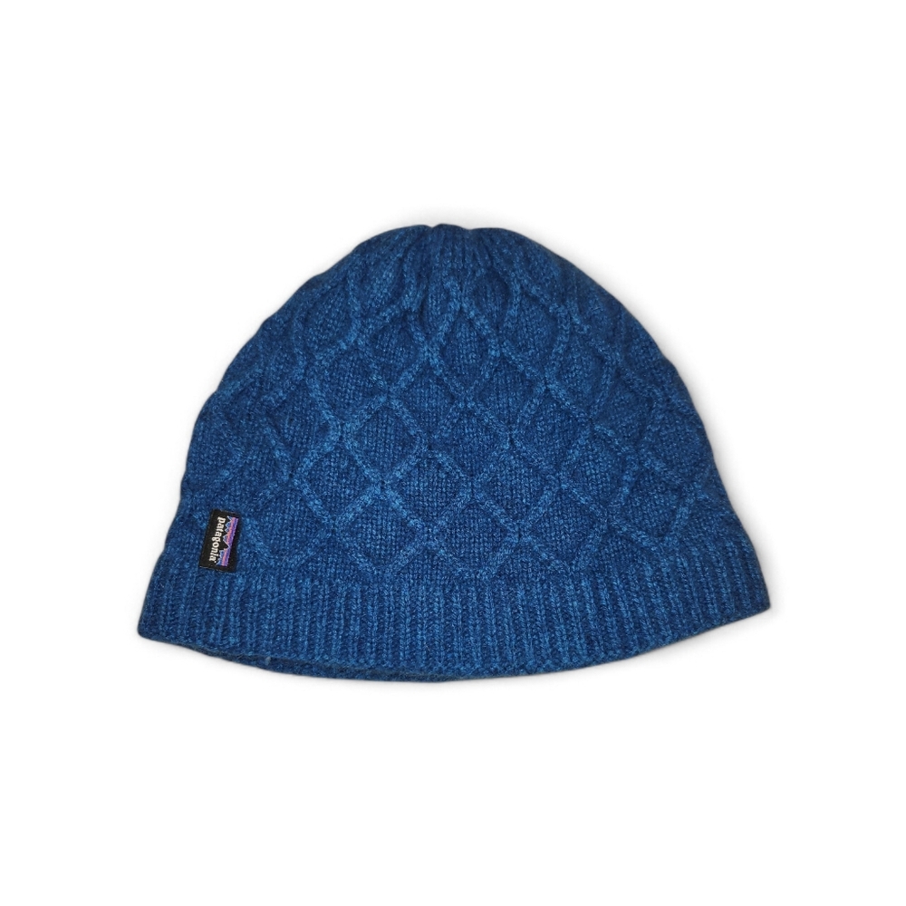 Patagonia | Beanie Womens OSFA Honeycomb Blue Knit Snow Hat Cap